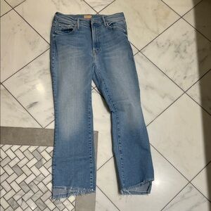 MOTHER Light Blue Ankle Jeans